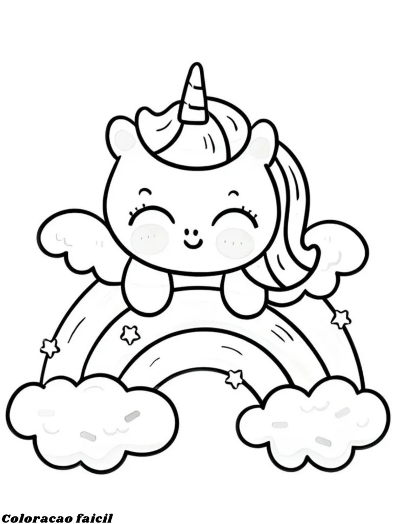 30 desenhos de unicórnio para colorir
