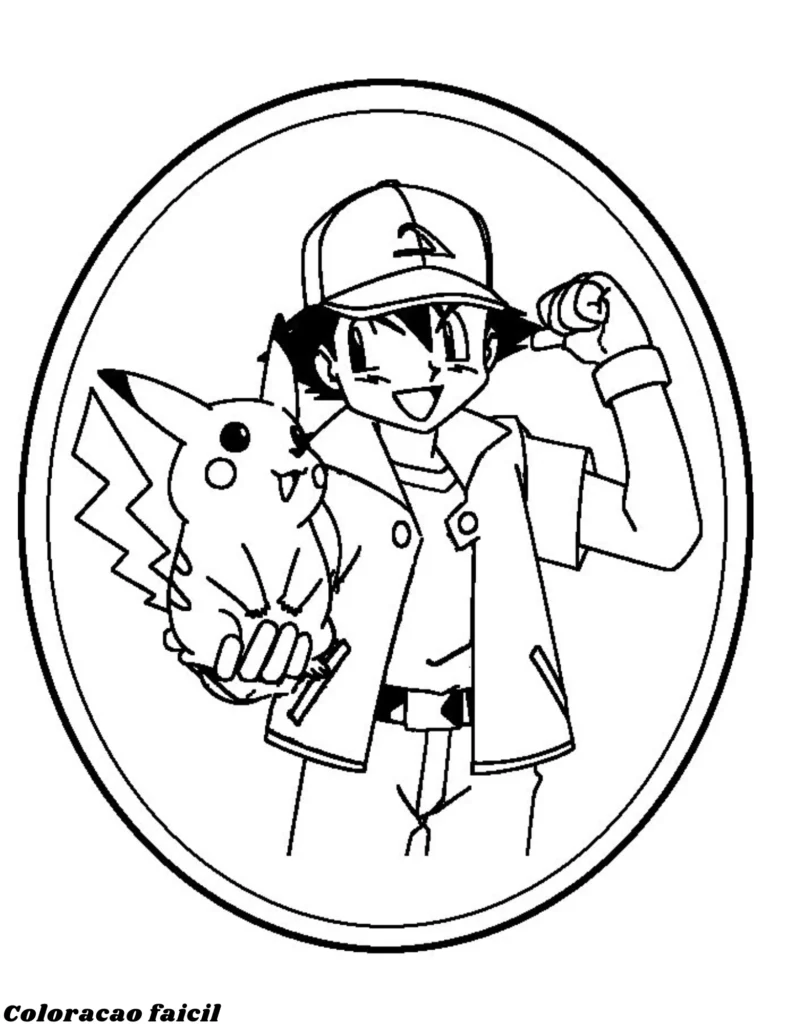 pokemon desenho para colorir