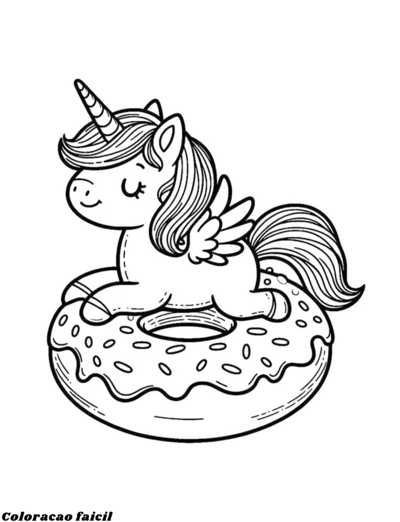 desenhos para colorir e imprimir unicornios