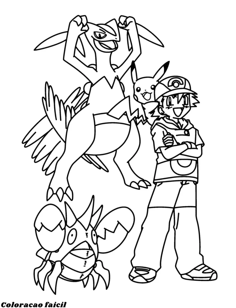 desenhos pokemon colorir