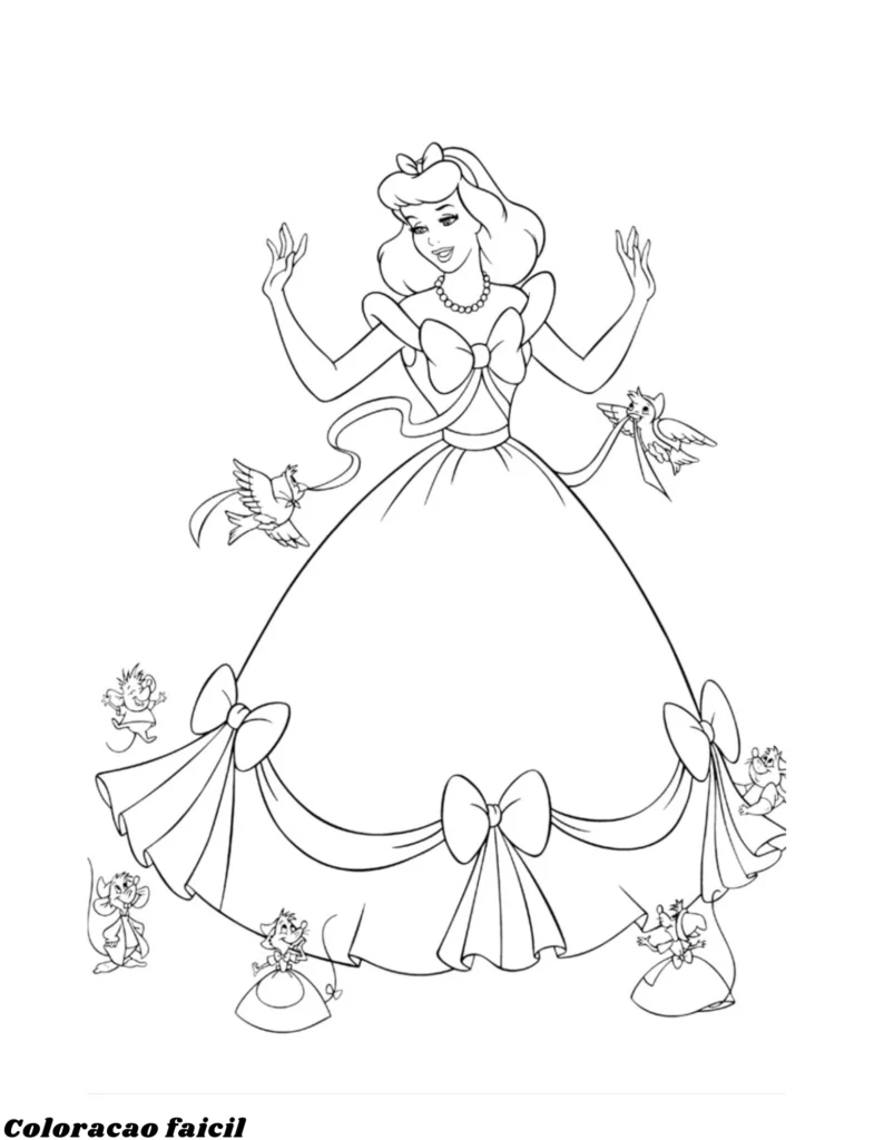 desenhos para imprimir das princesas