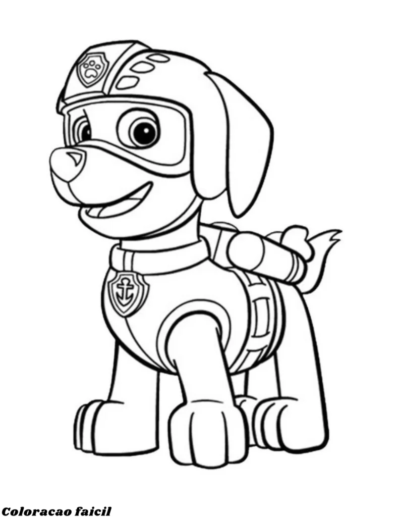 desenho para colorir patrulha canina