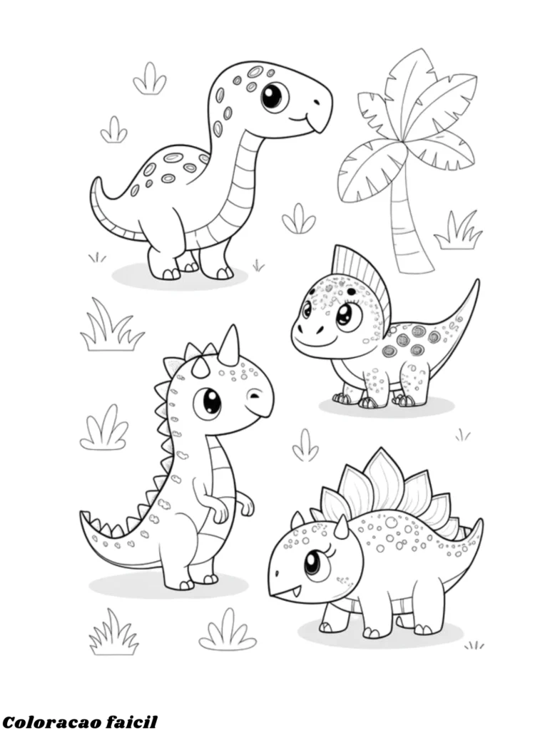 desenhos dinossauro para colorir
