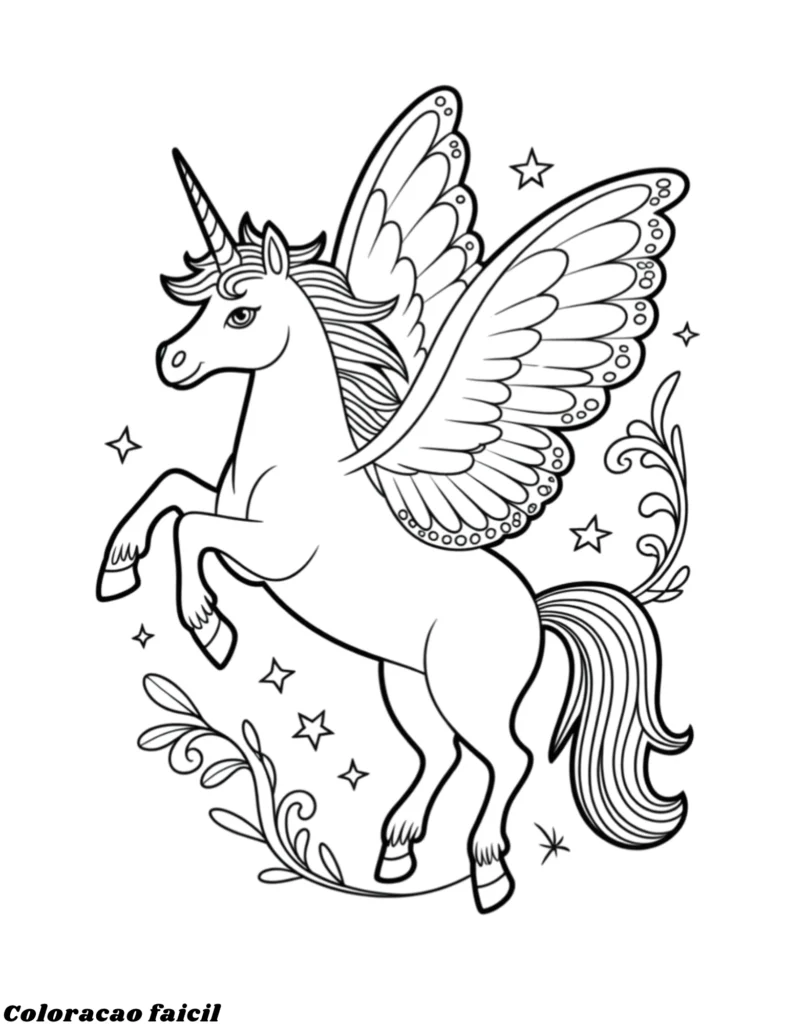 desenho do unicórnio
