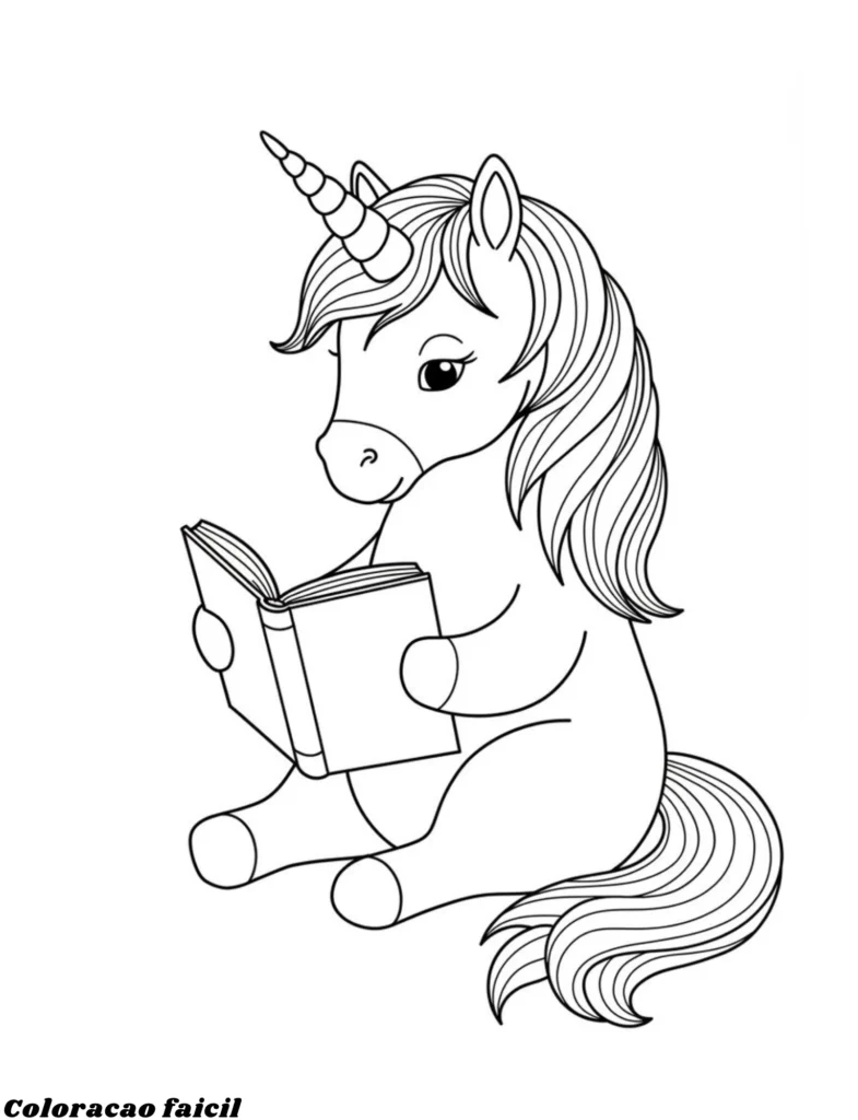 unicornio pra colorir