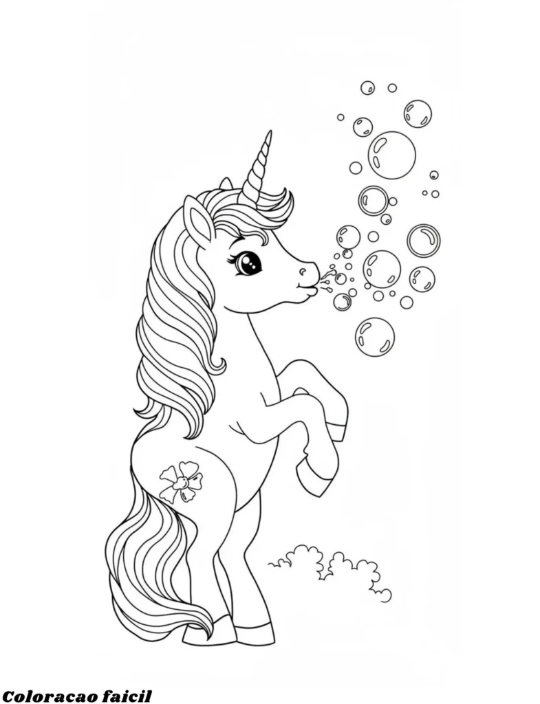 desenho do unicornio para colorir