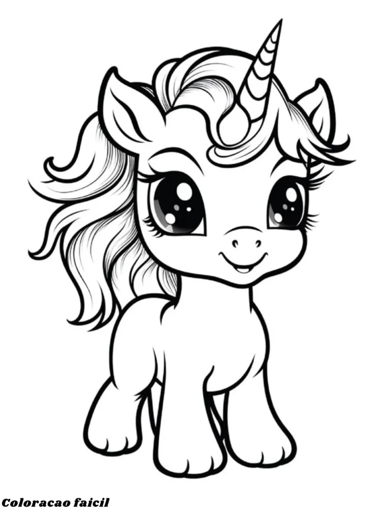 unicornio para colorir