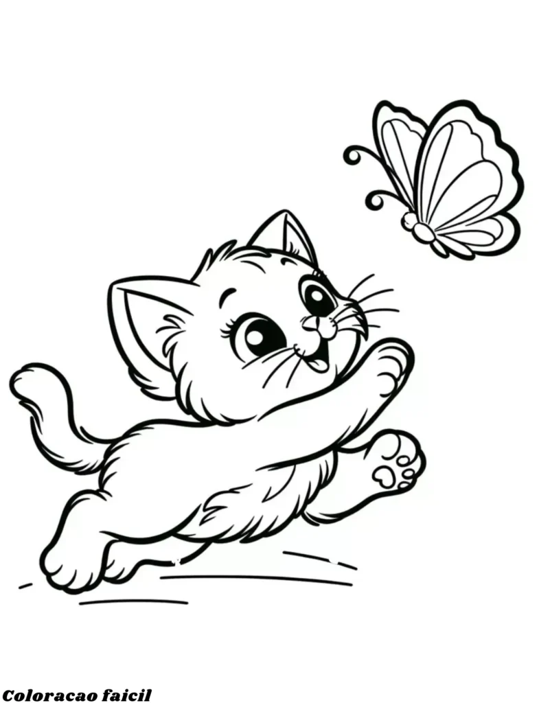 gatinho para pintar