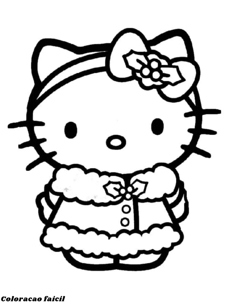 desenhos para colorir da hello kitty
