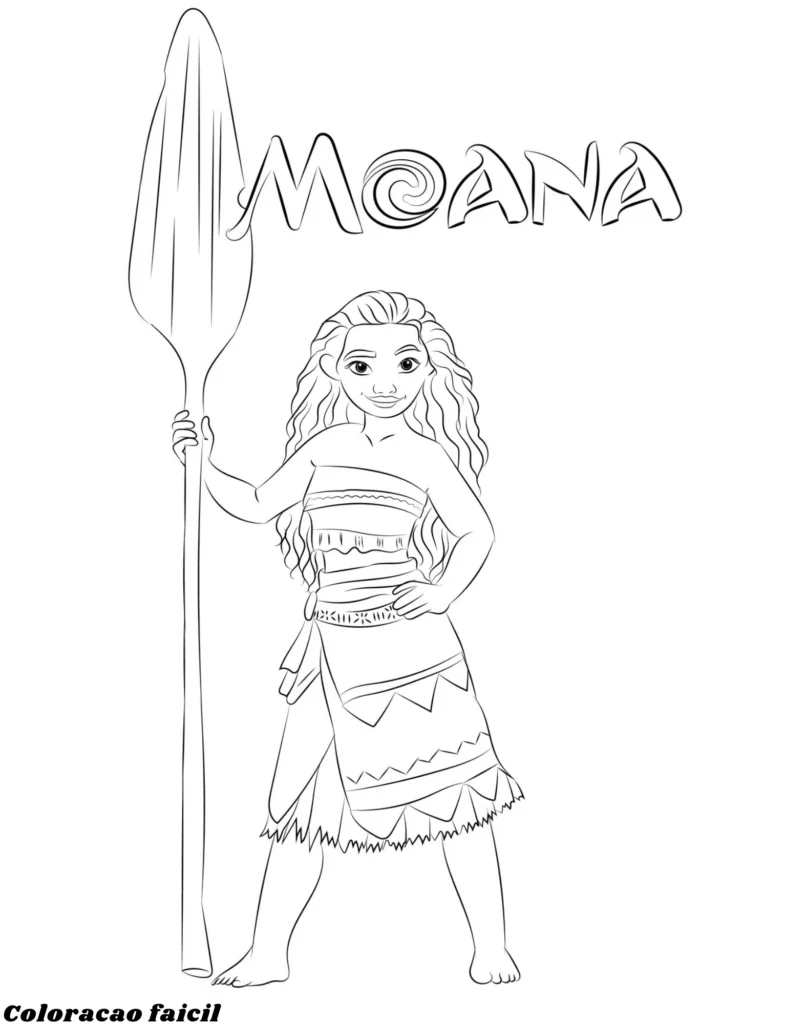 moana desenho para colorir