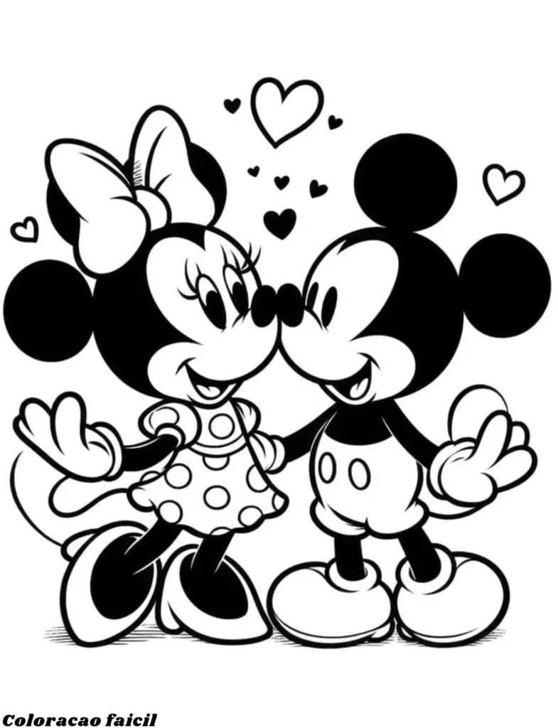 minnie desenhos para colorir