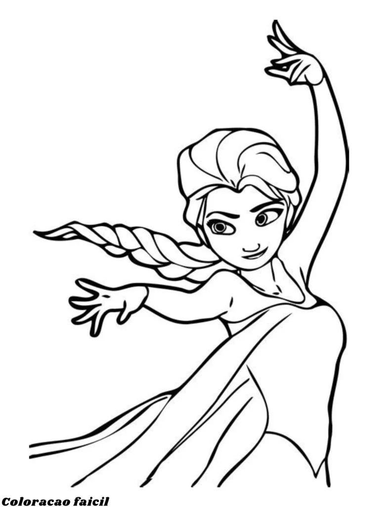 desenhos frozen colorir