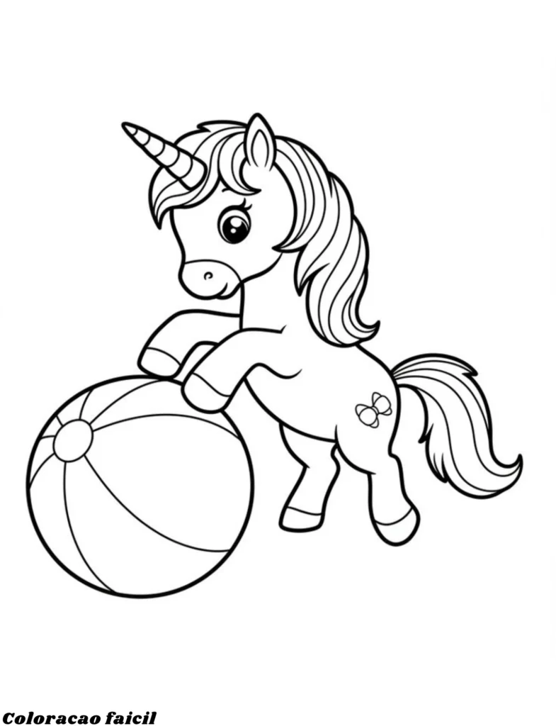 imagem de unicornio para colorir