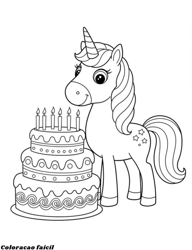 desenhos para colorir do unicornio