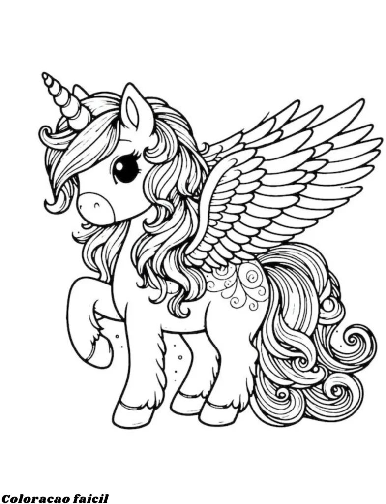 imagens de unicórnio para colorir