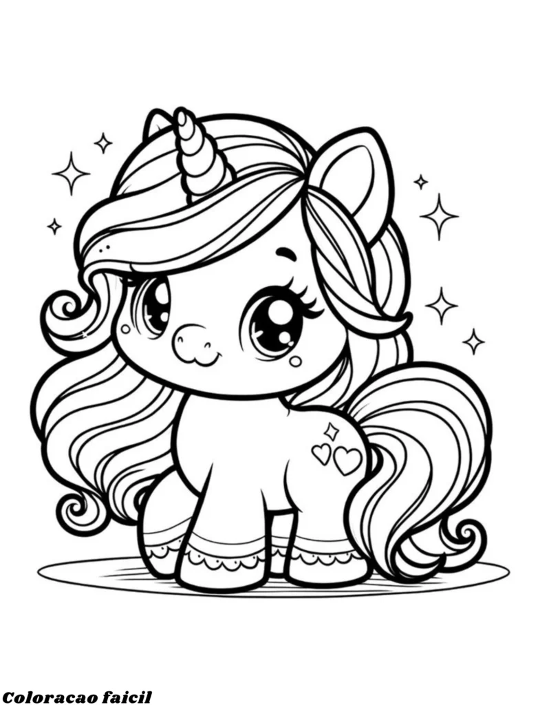 unicórnio para colorir