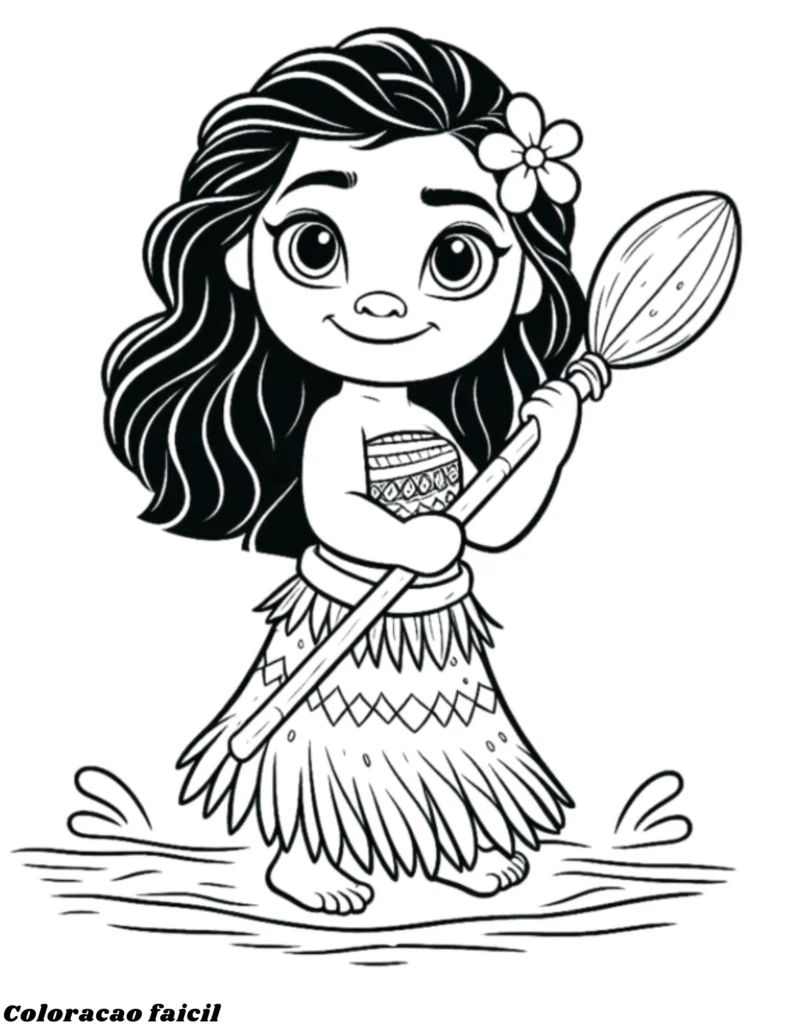 moana desenho para colorir