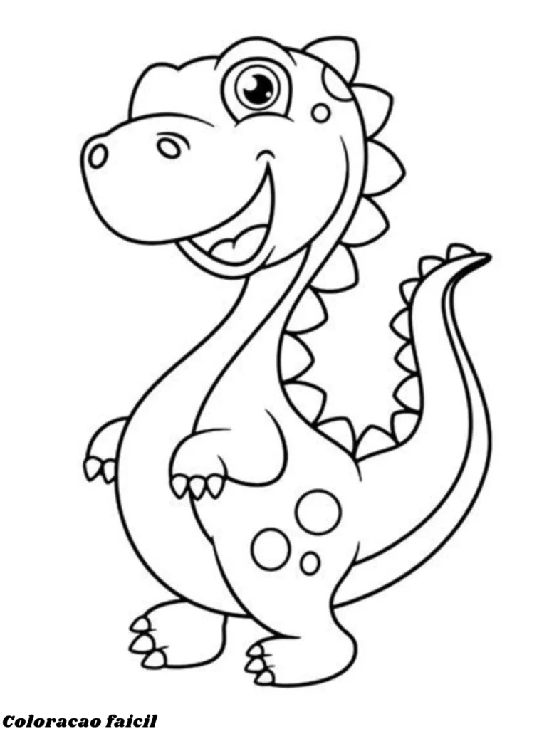 desenhos de dinossauros para colorir e imprimir