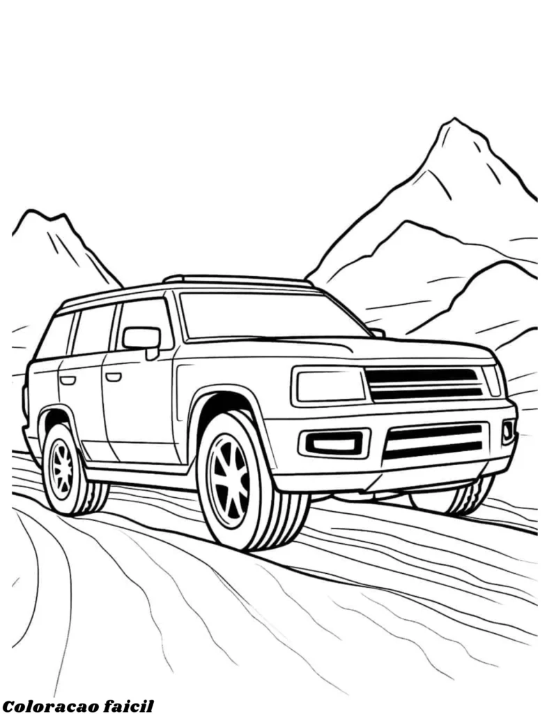desenho carros colorir