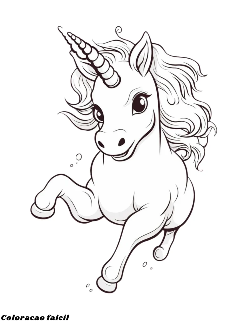desenhos de unicornios coloridos para imprimir