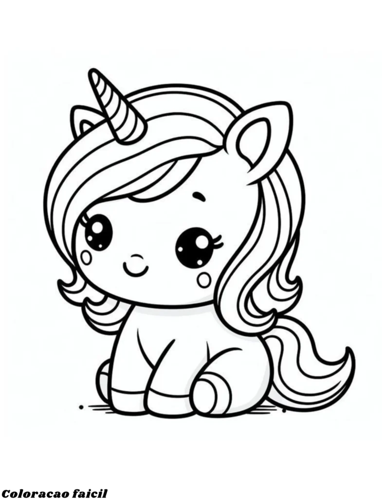unicornio para colorir