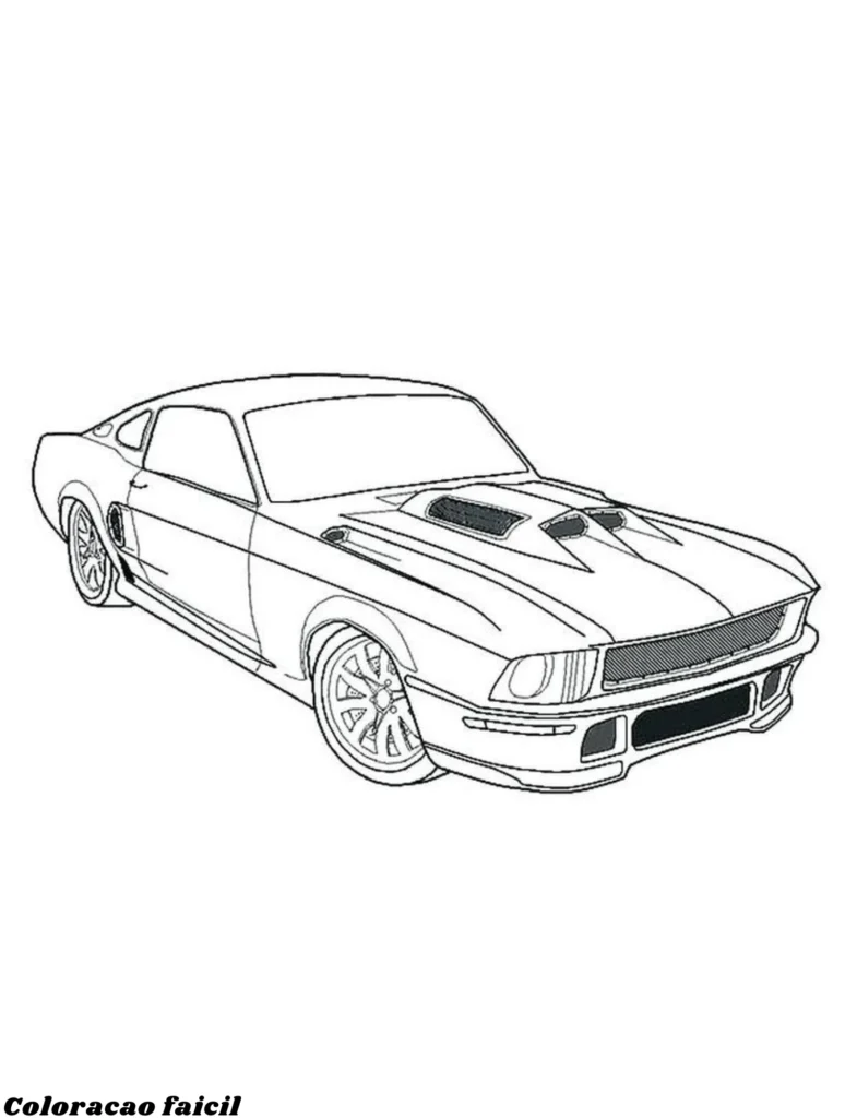 desenho do carros para colorir