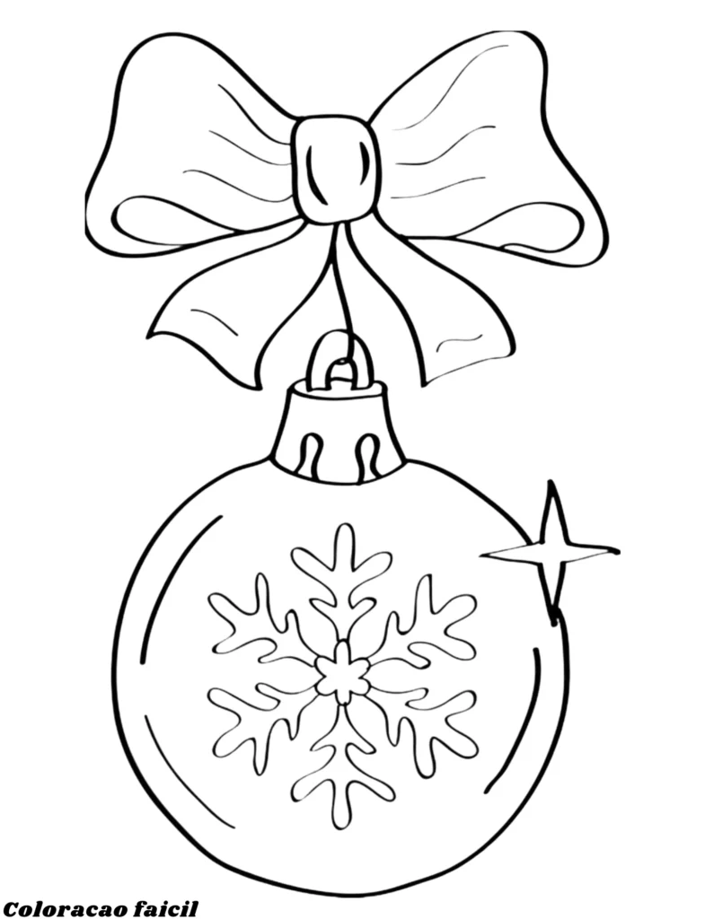 desenho sobre o natal para colorir
