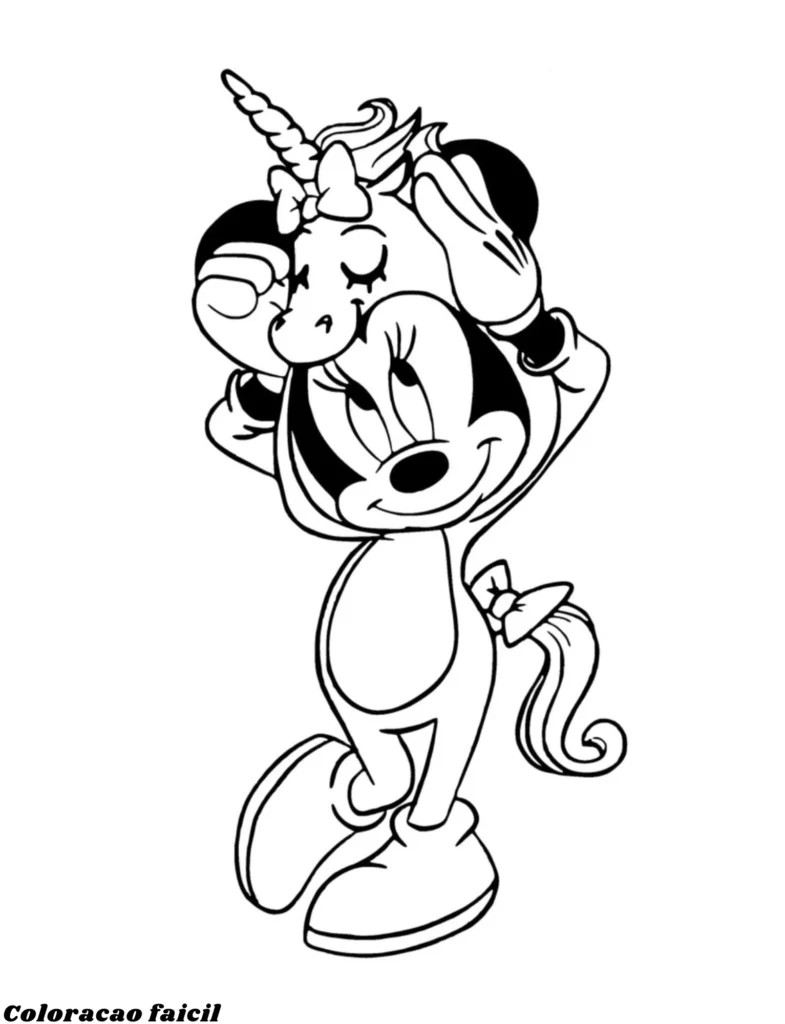 minie para colorir