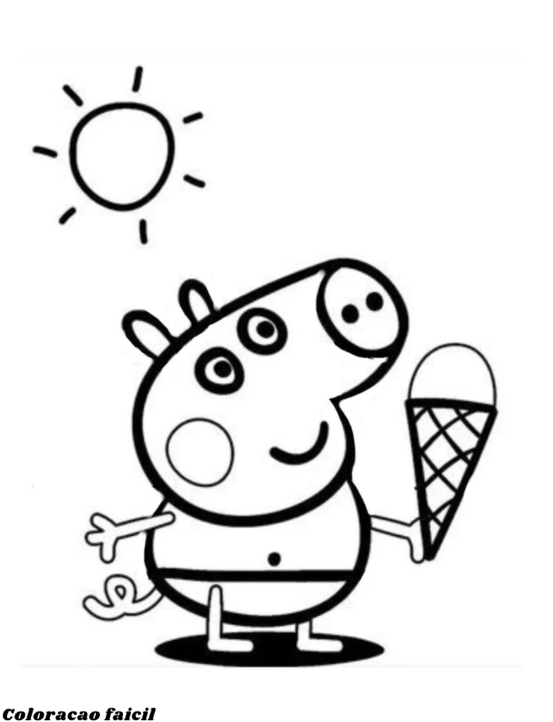 desenhos para colorir peppa imprimir