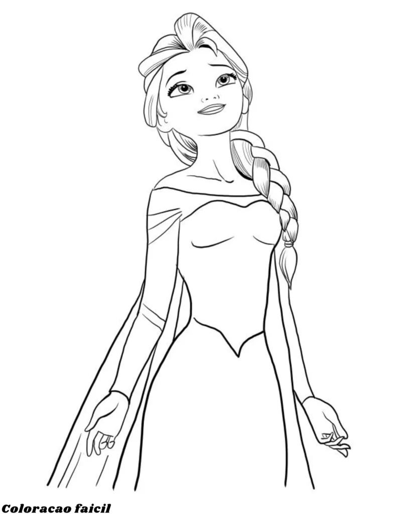 frozen desenho para colorir
