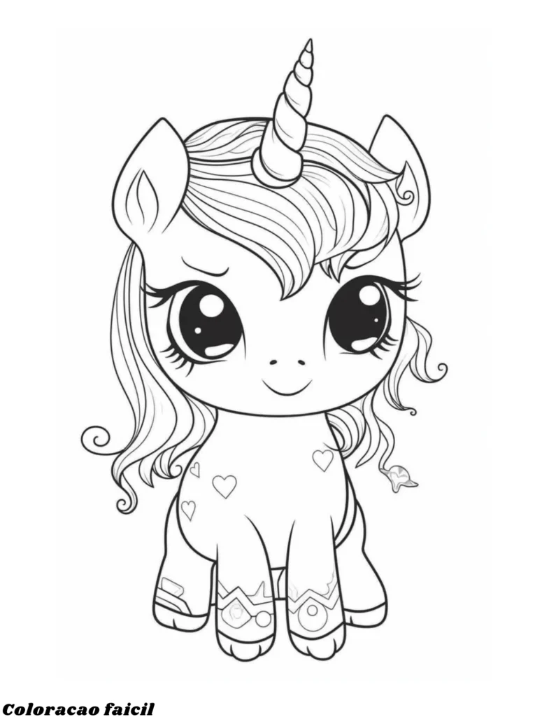 unicórnio para colorir e imprimir