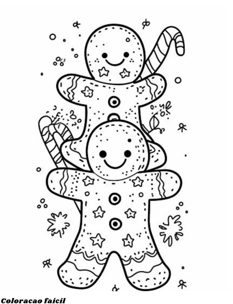 desenho para colorir do natal