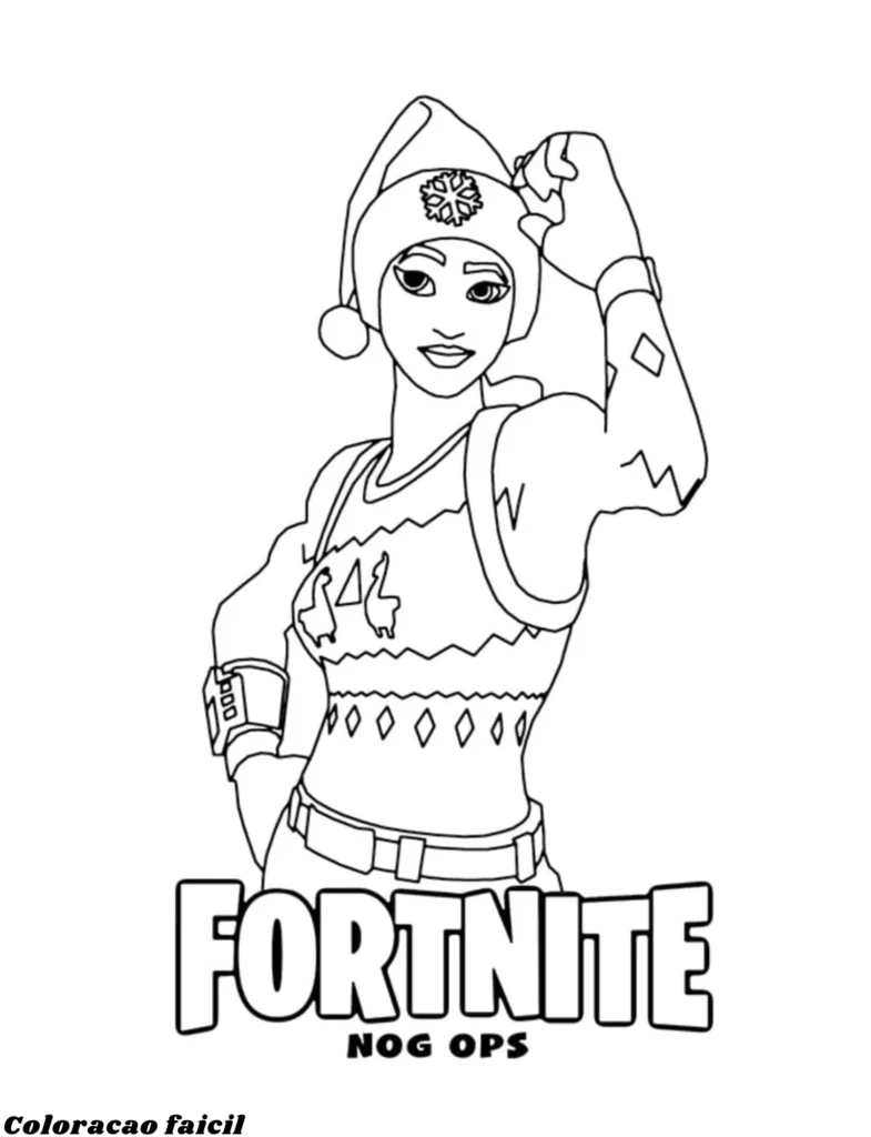 desenhos fortnite para colorir