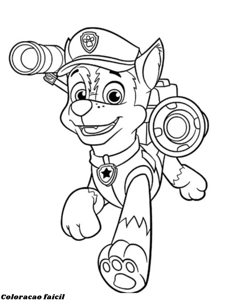 desenho patrulha canina para colorir