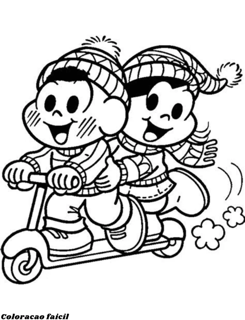 desenho da monica para colorir