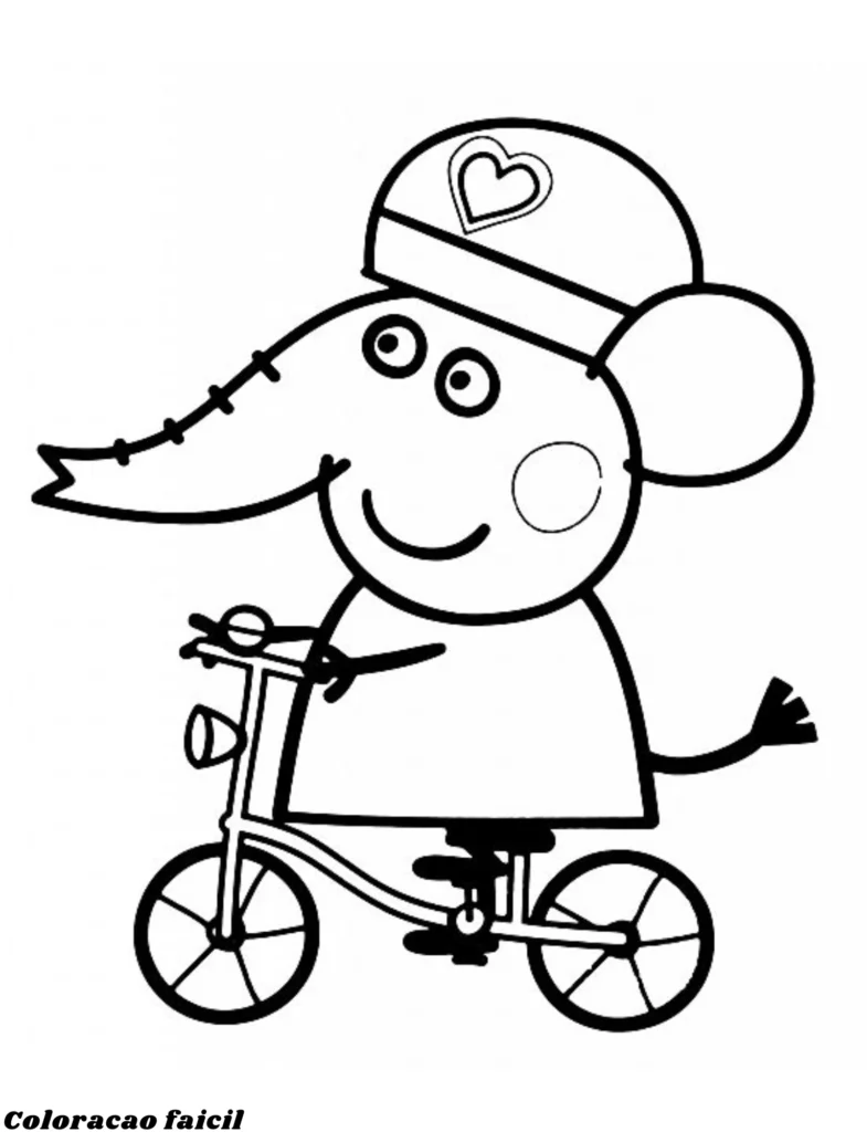 peppa para colorir