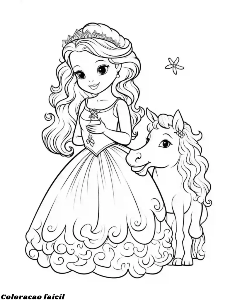 desenhos para colorir disney princesas