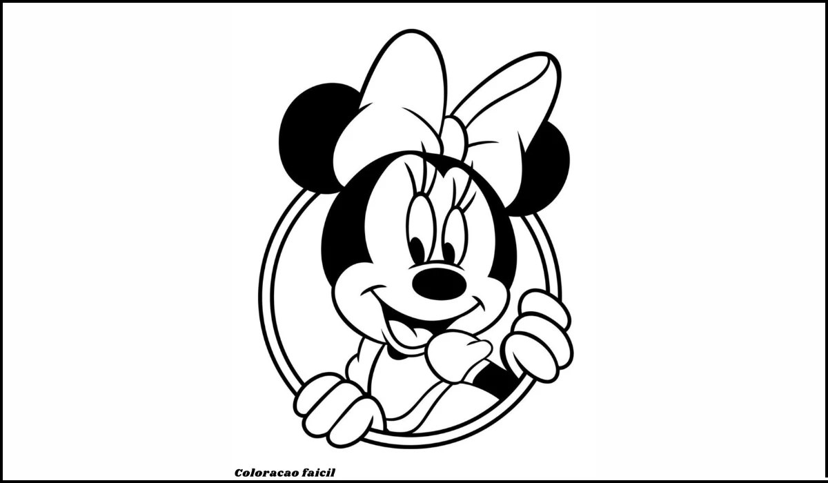 minnie para colorir