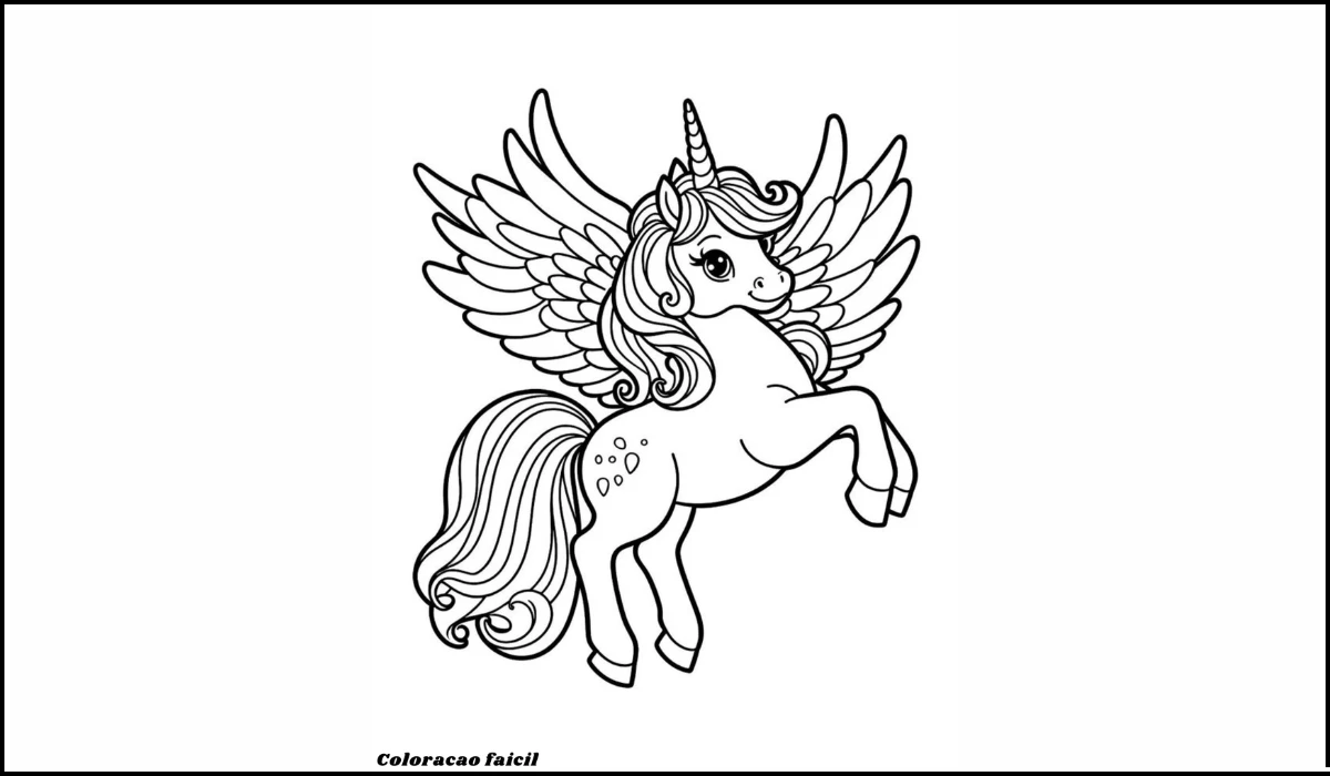 Unicornio Desenhos Para Colorir e Imprimir
