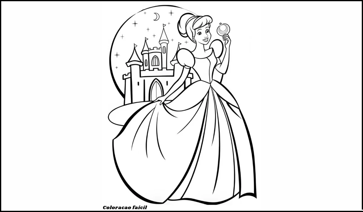 princesas para colorir
