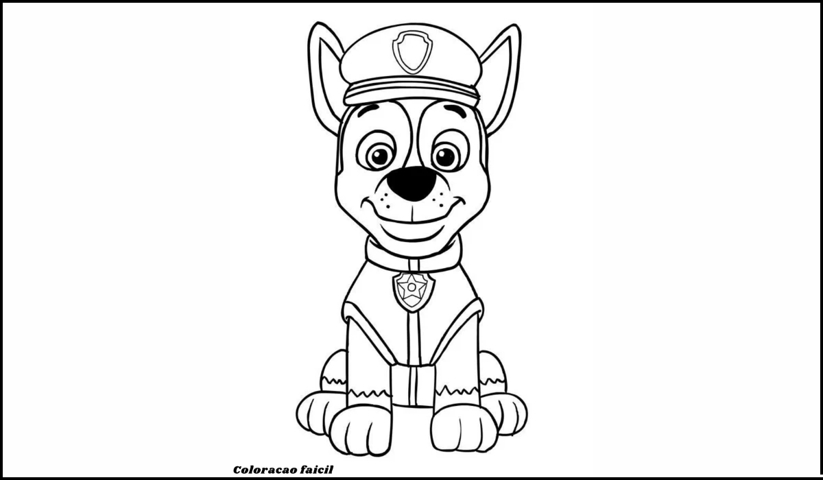 patrulha canina para colorir