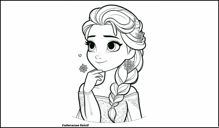 frozen para colorir