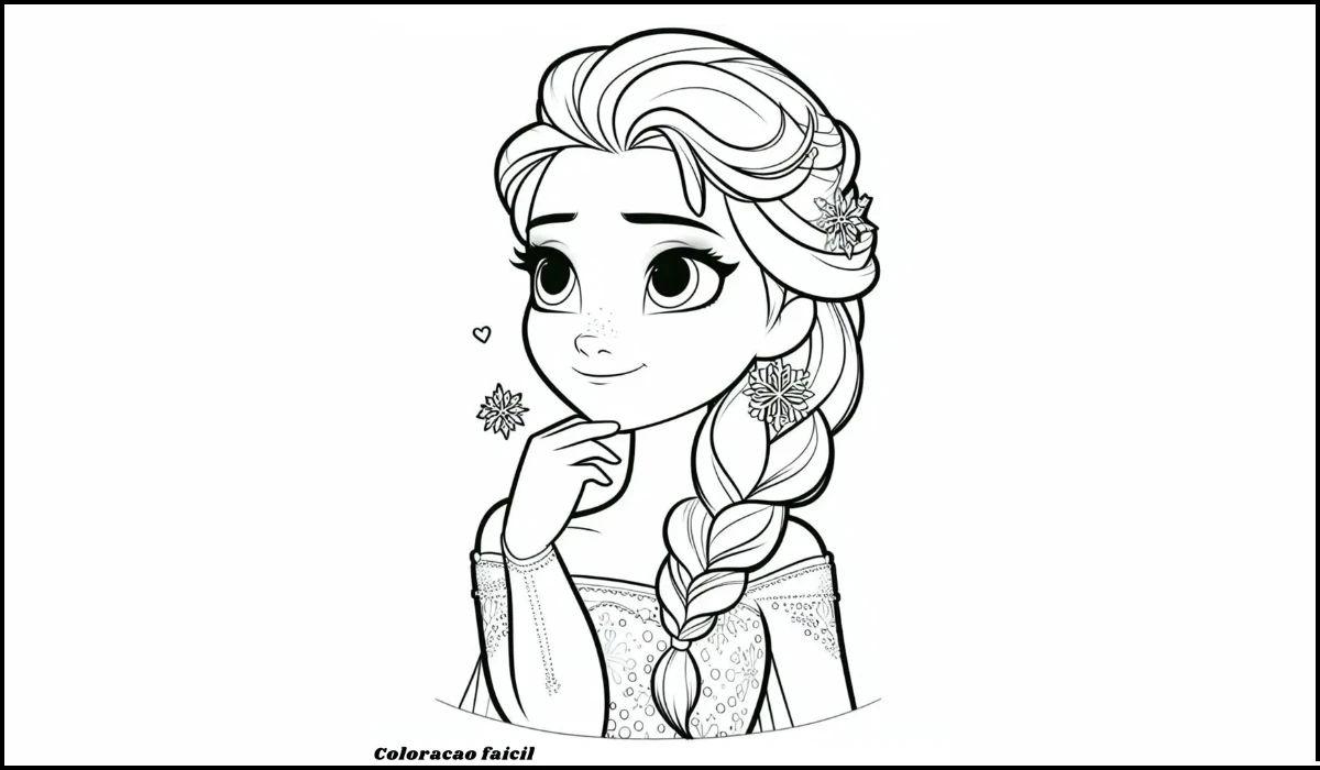 frozen para colorir