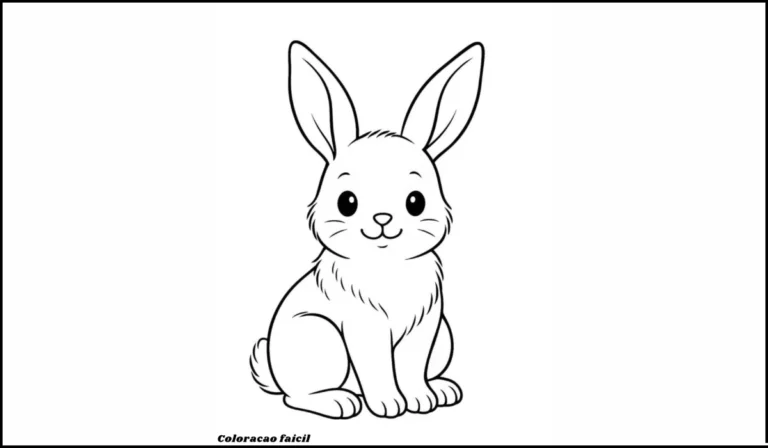 coelho para colorir