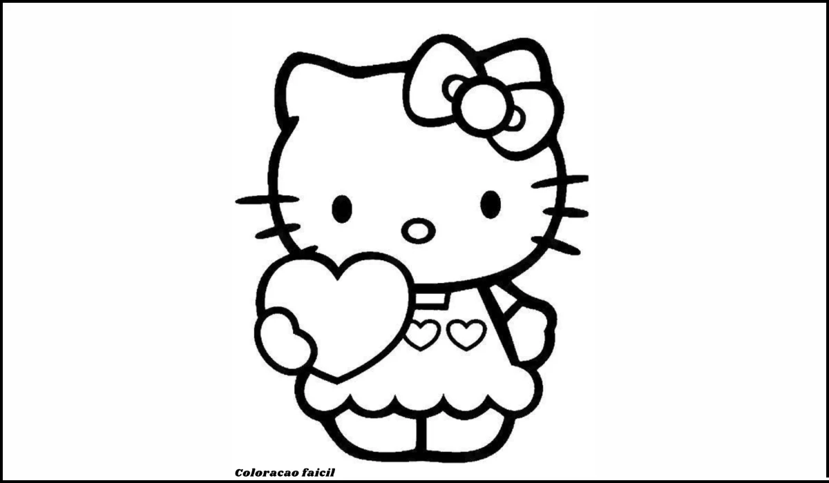 hello kitty para colorir