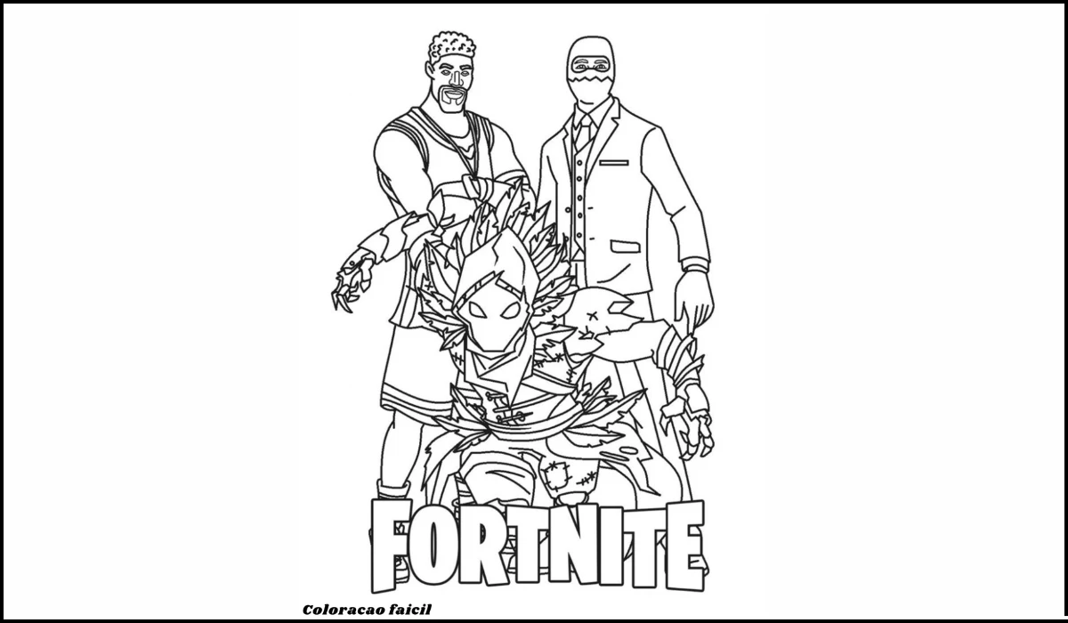 fortnite para colorir