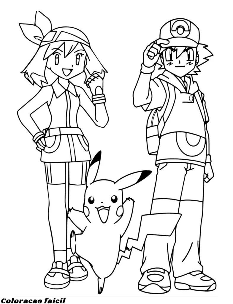 desenho colorir pokemon