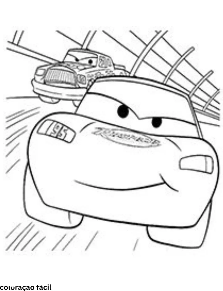 desenho de carro para colorir