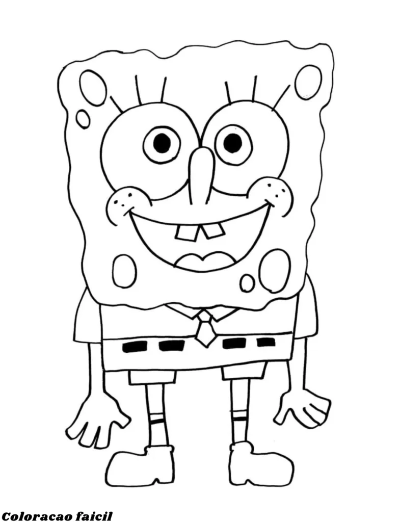 desenho do bob esponja para colorir