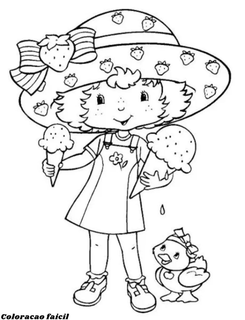 moranguinha para colorir